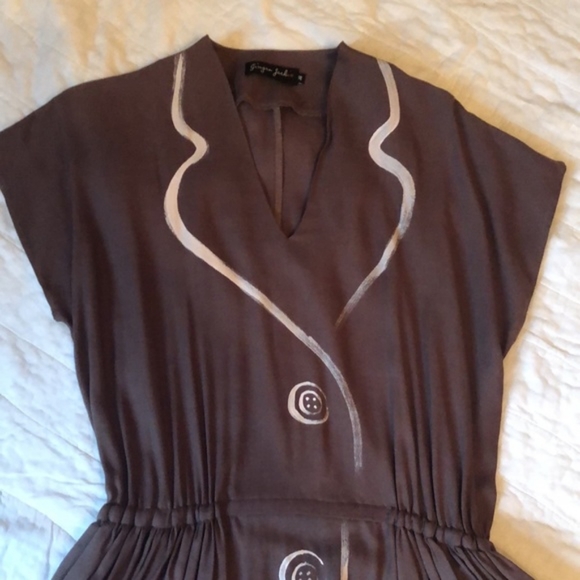 Ginger Jackie Tailor Vintage 50s New Look Pinup Dress Size 38/6 - Picture 8 of 12